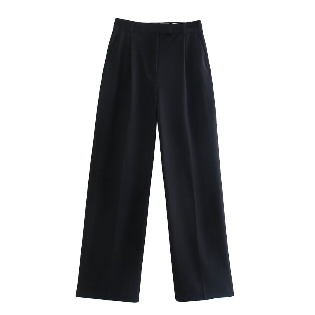 Joanna | Women's Wide-Leg Trousers-Metro Lane Plaza