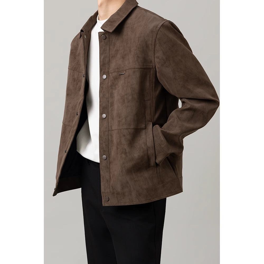 Giacca camicia da uomo con bottoni