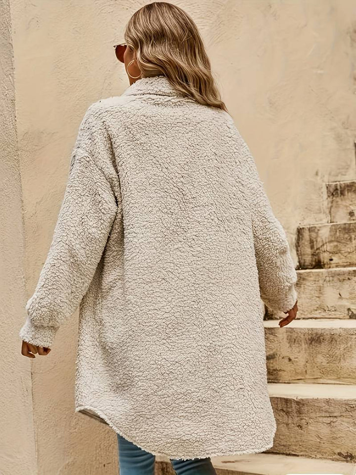 Veste sherpa oversize pour femme