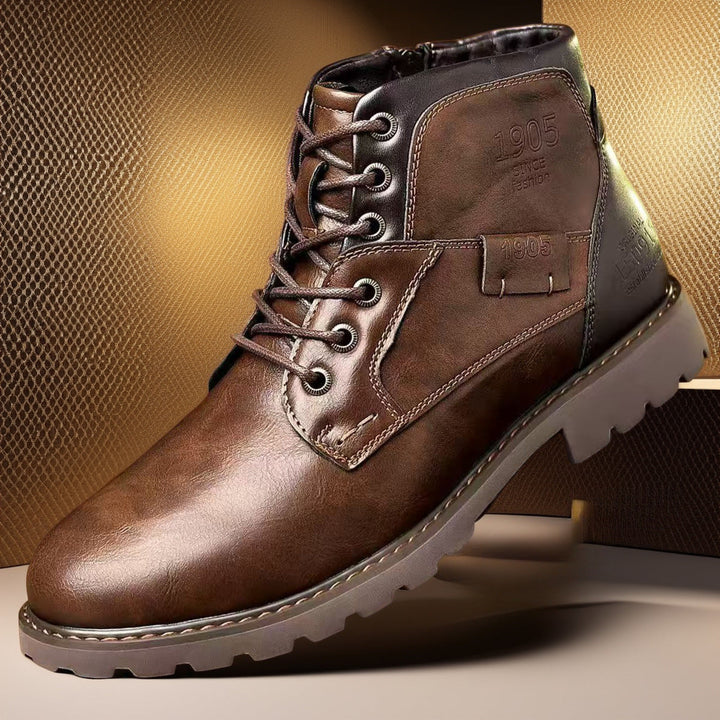 Men's Stylish Boots with Convenient Zipper Closure-Metro Lane Plaza