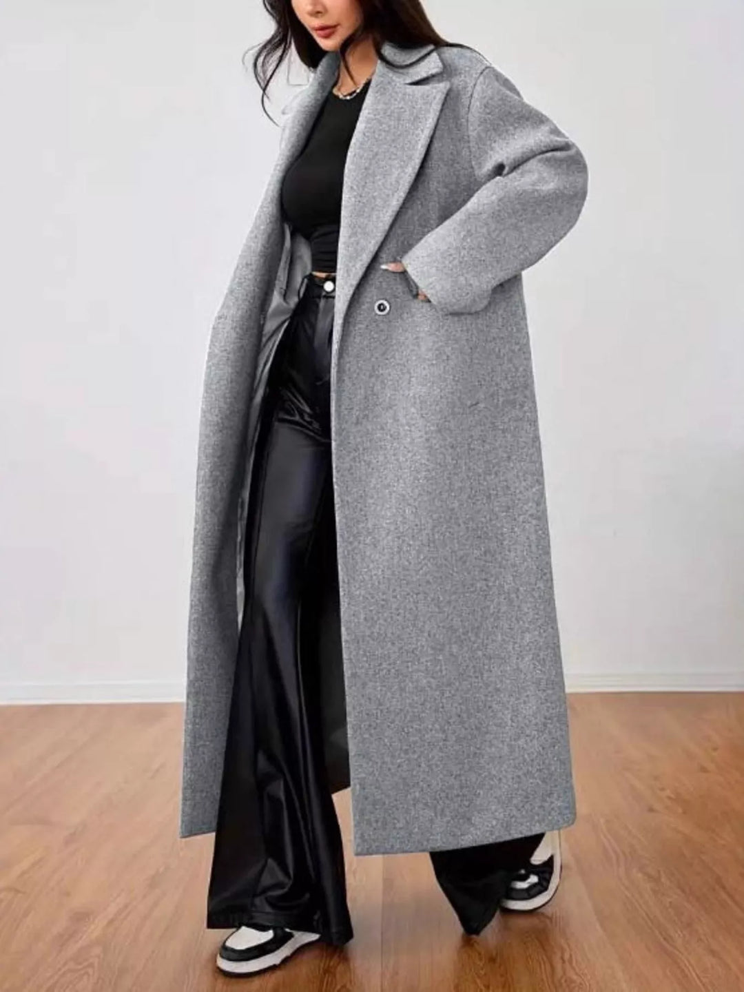 Long manteau oversize pour femme