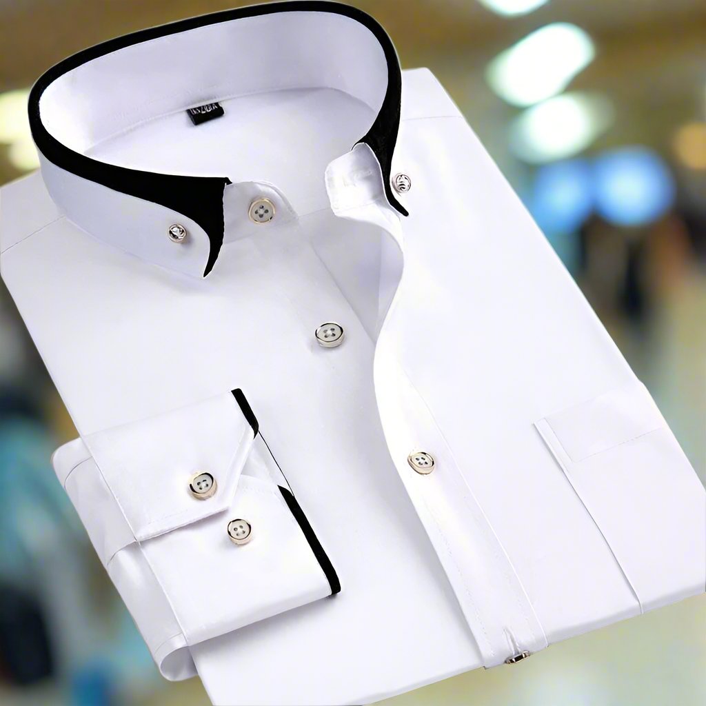 Baylen | Men's Classic Long Sleeve Shirt-Metro Lane Plaza