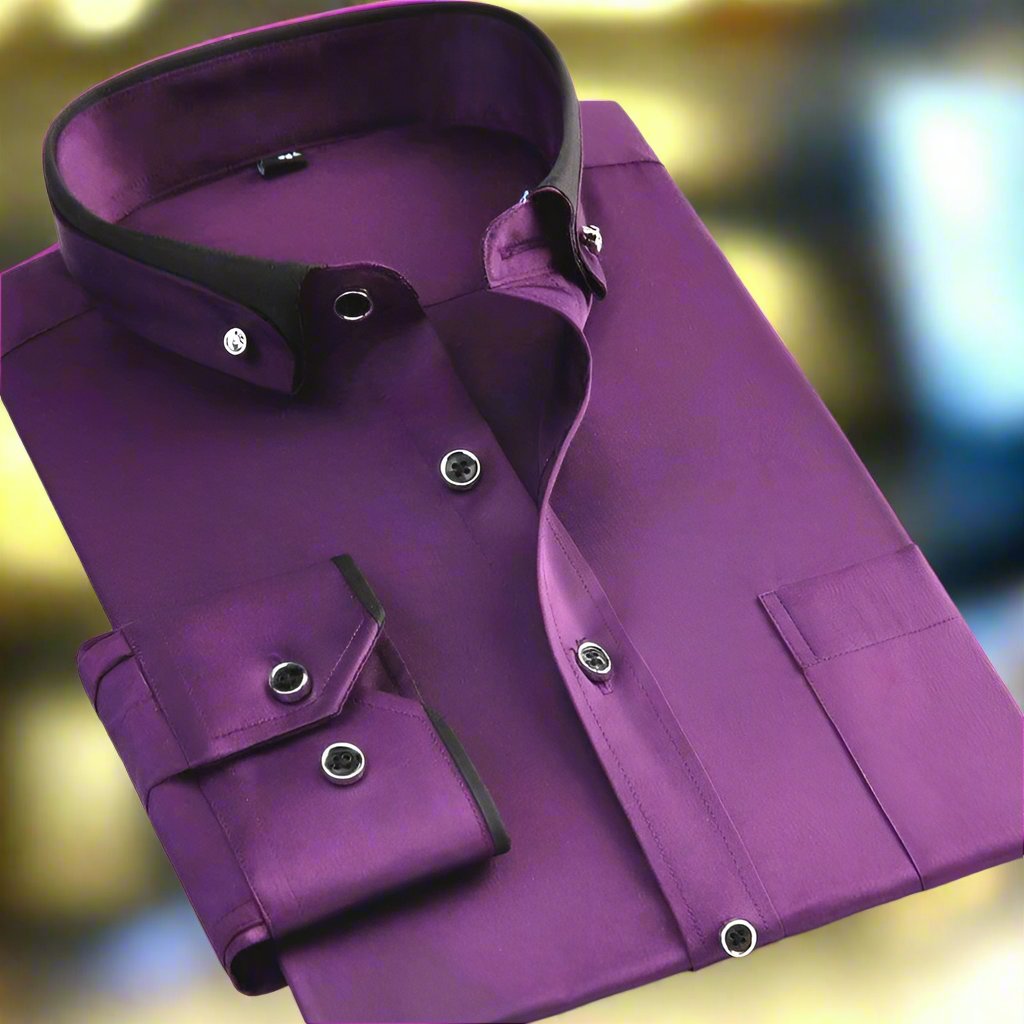 Baylen | Men's Classic Long Sleeve Shirt-Metro Lane Plaza