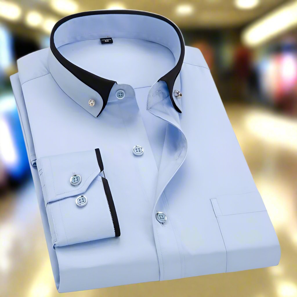 Baylen | Men's Classic Long Sleeve Shirt-Metro Lane Plaza