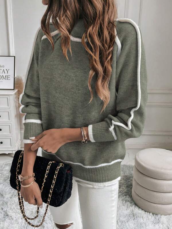 Maglione da donna a collo alto