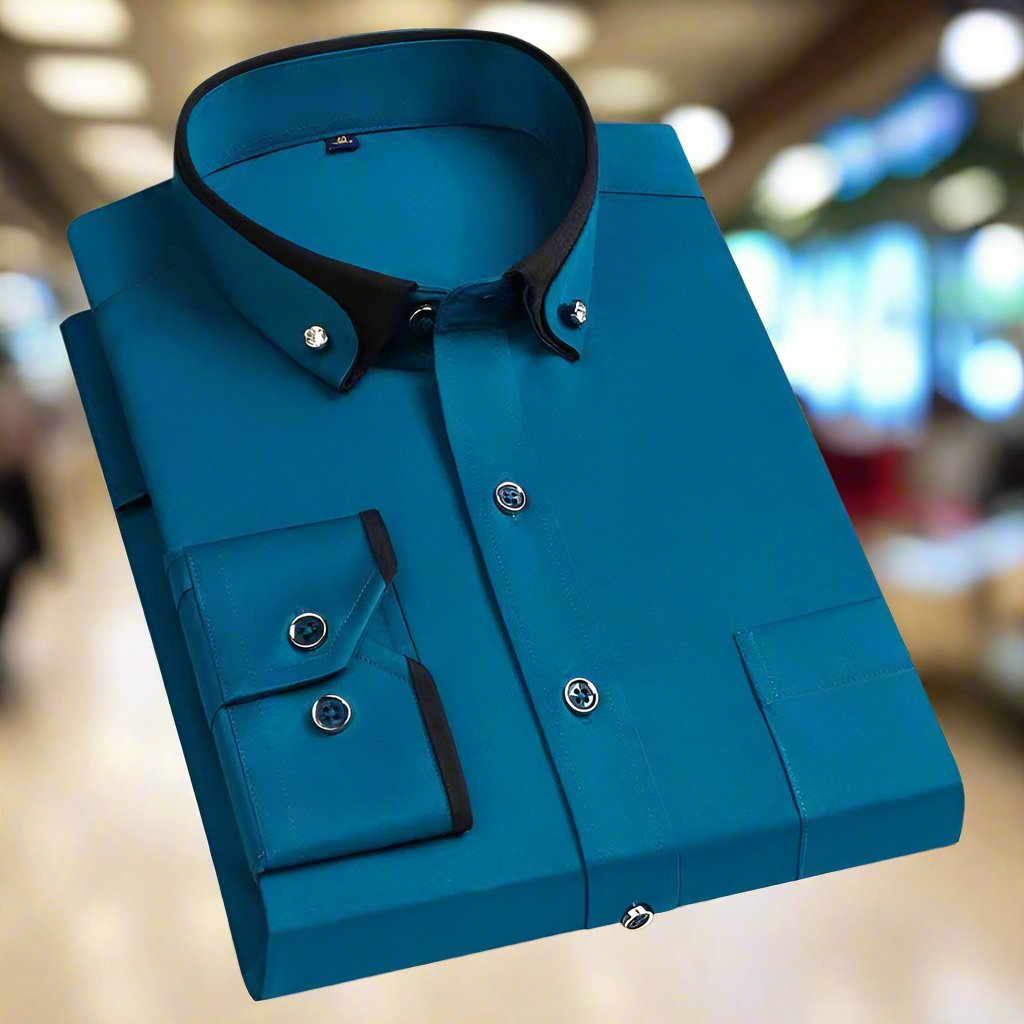 Baylen | Men's Classic Long Sleeve Shirt-Metro Lane Plaza