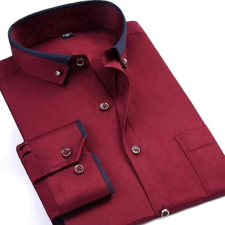 Classic Long Sleeve Men's Shirt-Metro Lane Plaza