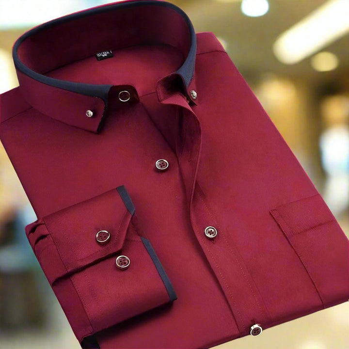 Baylen | Men's Classic Long Sleeve Shirt-Metro Lane Plaza
