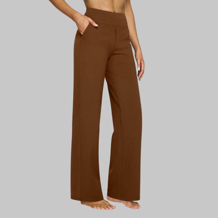 Lia | Women's Comfortable Stretch Trousers with Soft Fabric-Metro Lane Plaza