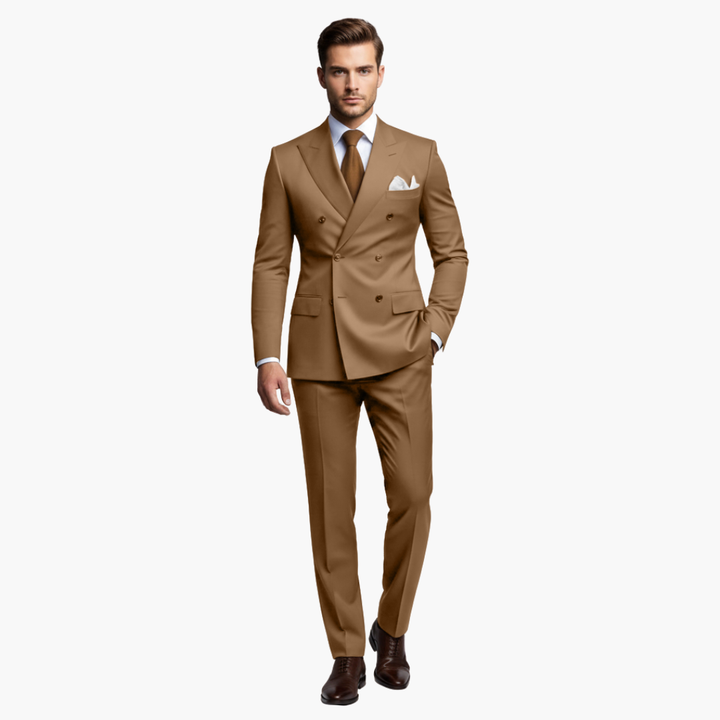 Men's Slim Fit Two-Piece Suit Set-Metro Lane Plaza