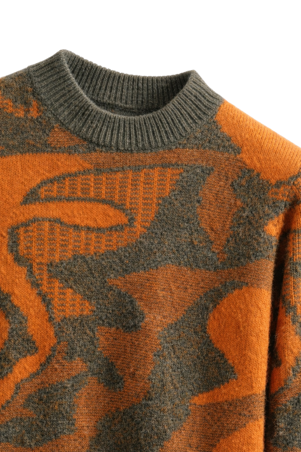Herrenpullover aus Jacquard-Kaschmir