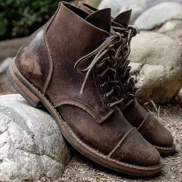 Men's Comfortable Stylish Leather Boots for All-Day Wear-Metro Lane Plaza