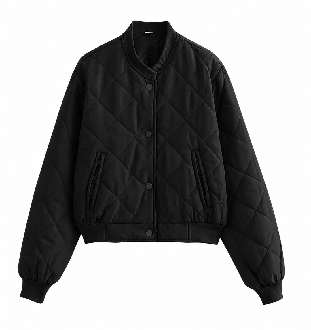 Iella | Women's Quilted Bomber Jacket with Modern Style and Warm Fit-Metro Lane Plaza
