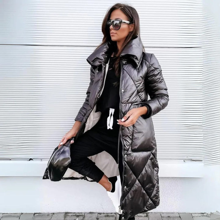 Parka larga para mujer, protección contra el frío