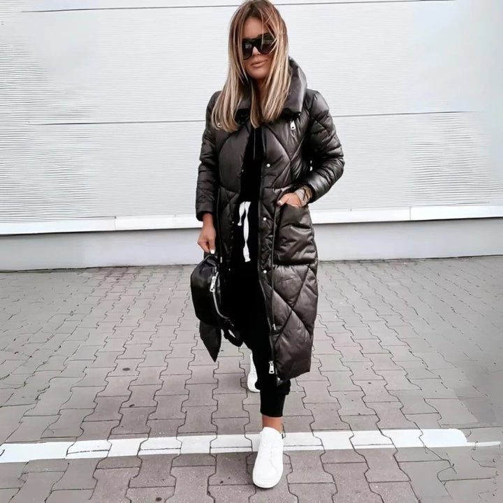 Parka larga para mujer, protección contra el frío