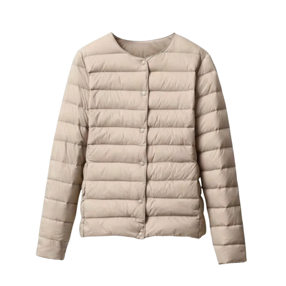 Emma | Women's Lightweight Padded Puffer Jacket for Spring & Autumn-Metro Lane Plaza