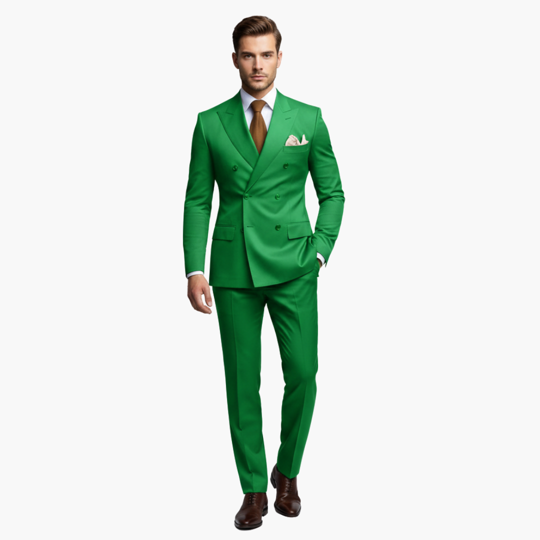 Men's Slim Fit Two-Piece Suit Set-Metro Lane Plaza