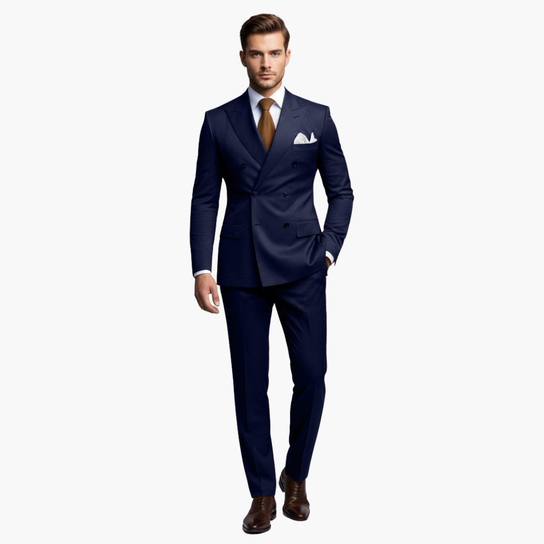 Men's Slim Fit Two-Piece Suit Set-Metro Lane Plaza