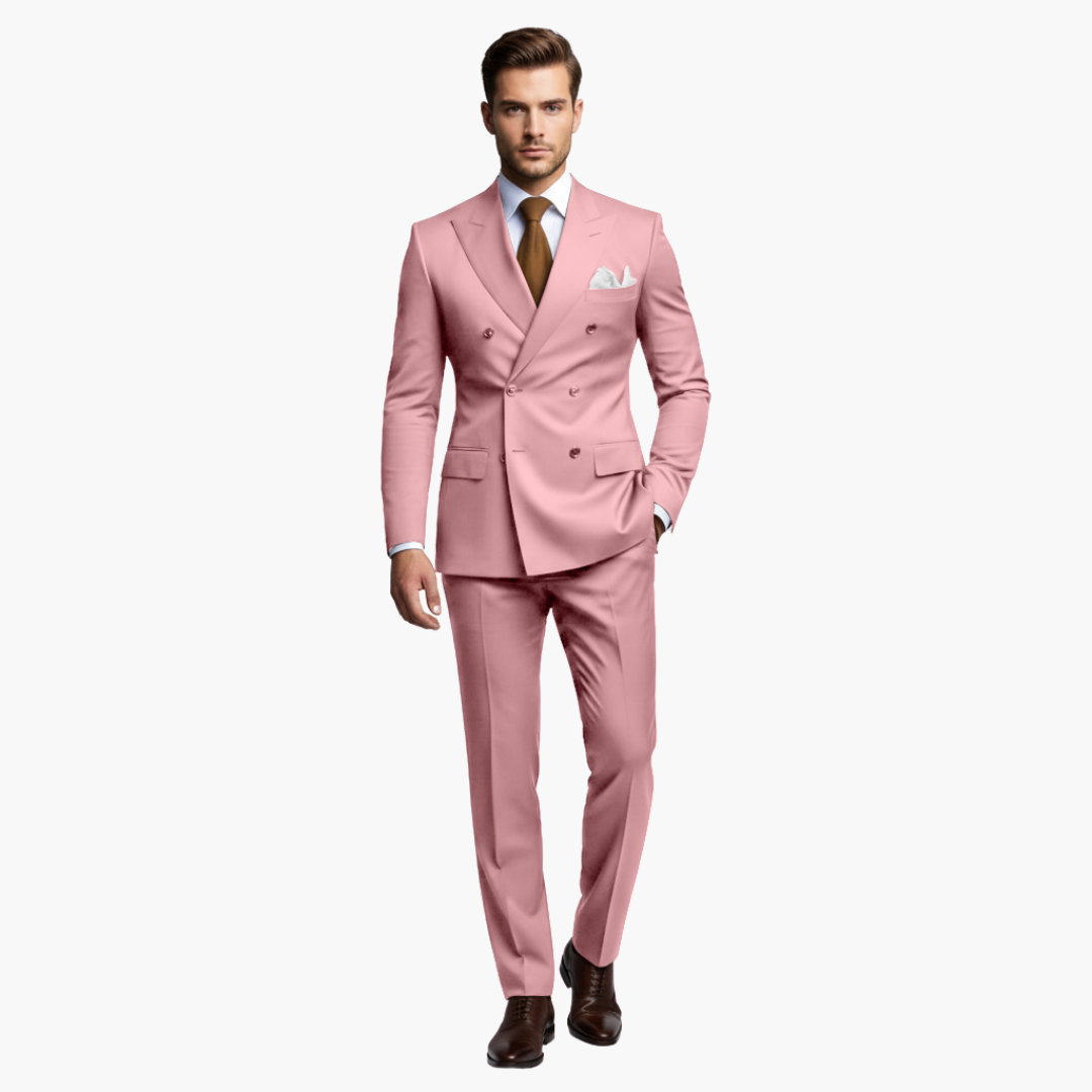 Men's Slim Fit Two-Piece Suit Set-Metro Lane Plaza