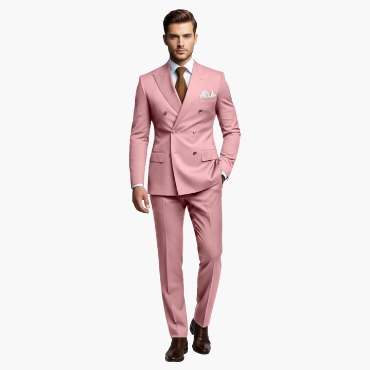 Men's Slim Fit Two-Piece Suit Set-Metro Lane Plaza