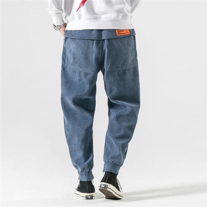 Men's Relaxed Fit Comfortable Corduroy Trousers-Metro Lane Plaza