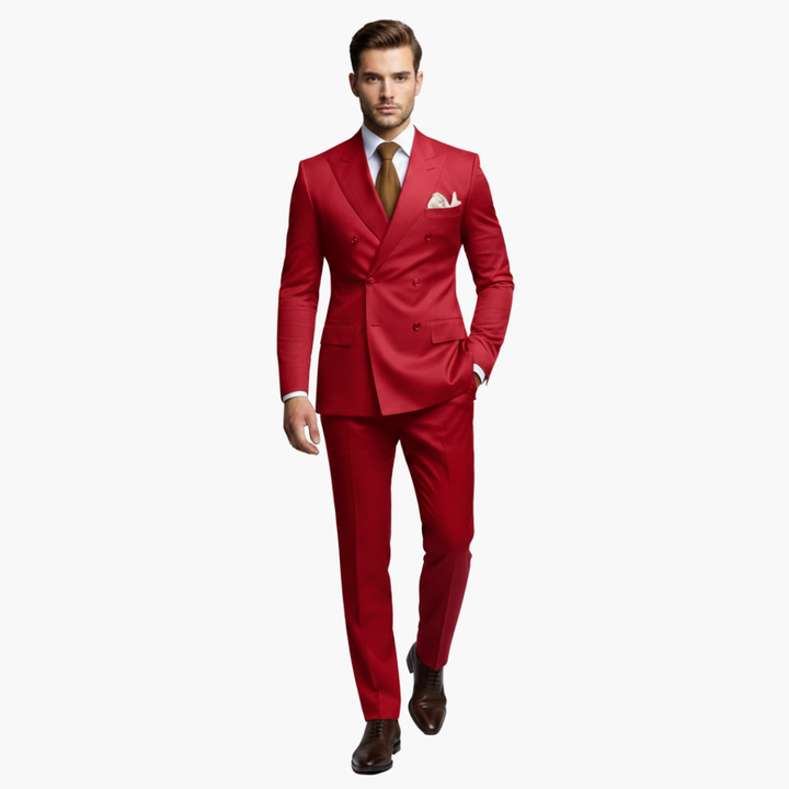 Men's Slim Fit Two-Piece Suit Set-Metro Lane Plaza