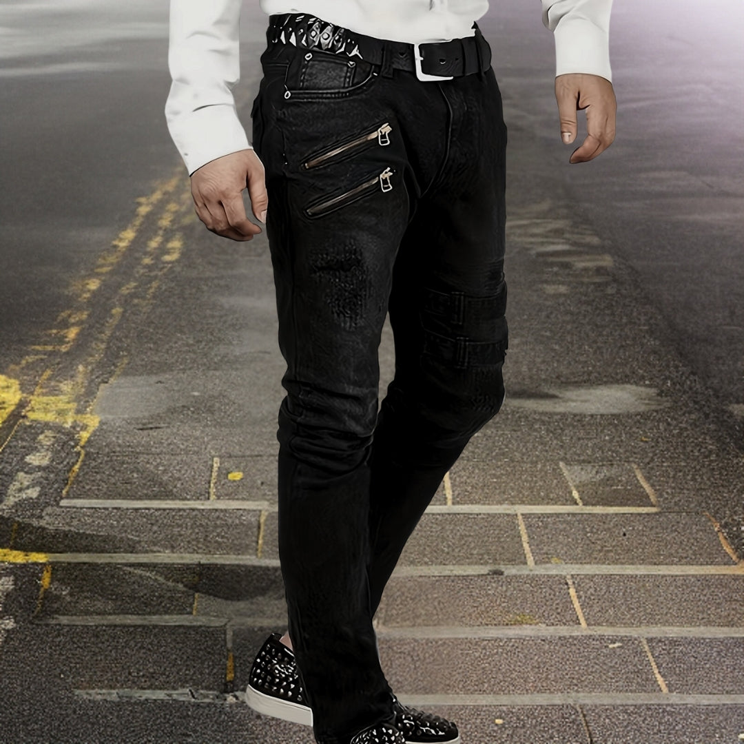 Men's Durable Motorcycle Riding Pants-Metro Lane Plaza