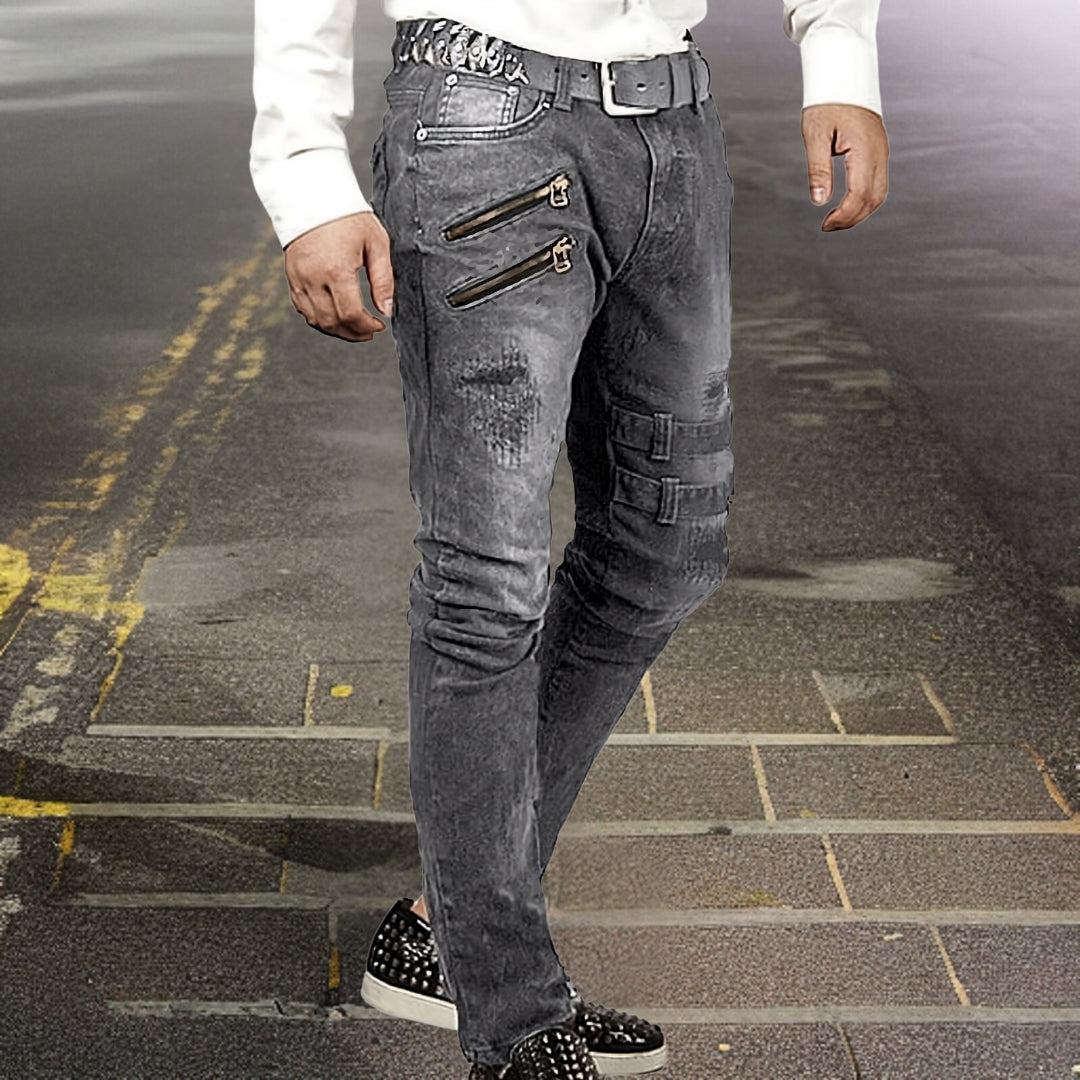 Men's Durable Motorcycle Riding Pants-Metro Lane Plaza