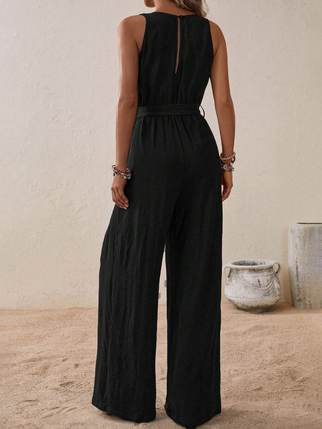 Mila | Women's Wrap Style Jumpsuit-Metro Lane Plaza