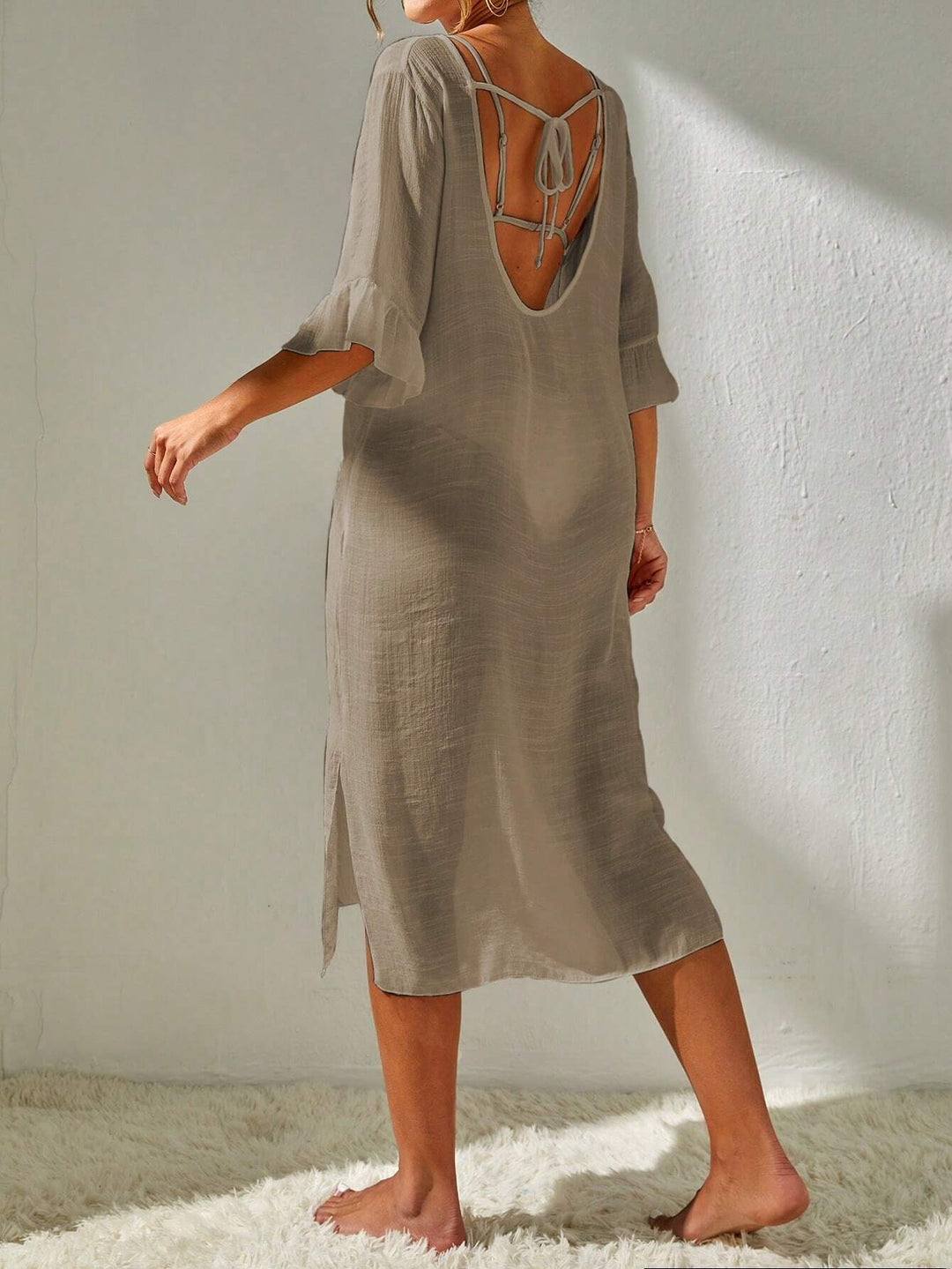 Sadie | Women's Lightweight Beach Maxi Dress-Metro Lane Plaza