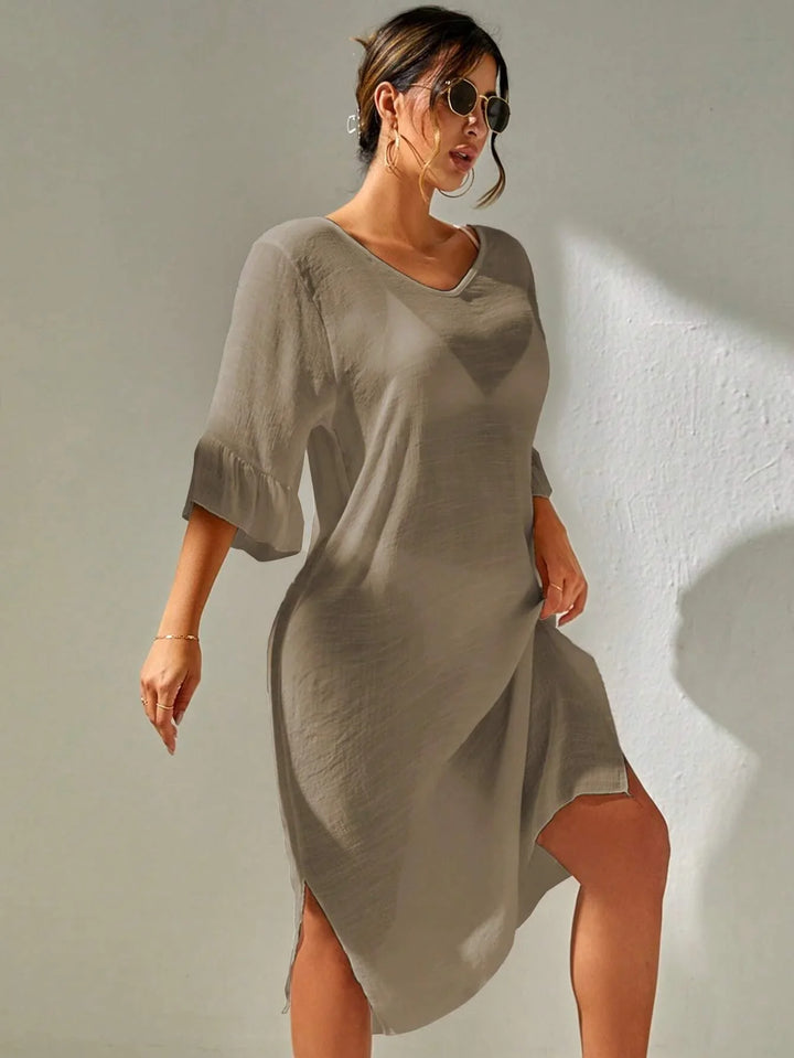 Sadie | Women's Lightweight Beach Maxi Dress-Metro Lane Plaza