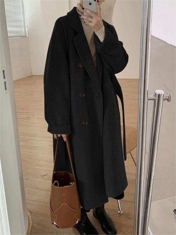 Women's Classic Belted Wool Coat
