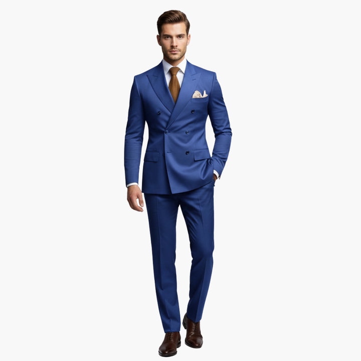 Men's Slim Fit Two-Piece Suit Set-Metro Lane Plaza