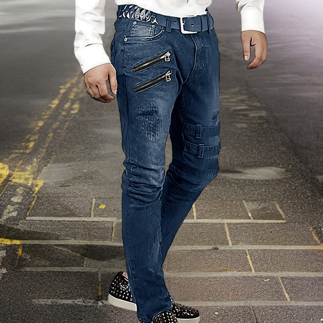 Men's Durable Motorcycle Riding Pants-Metro Lane Plaza