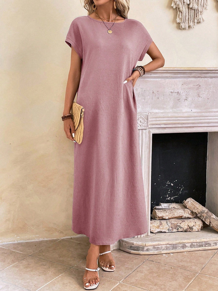 Stella | Women's Casual Batwing Tunic Dress-Metro Lane Plaza