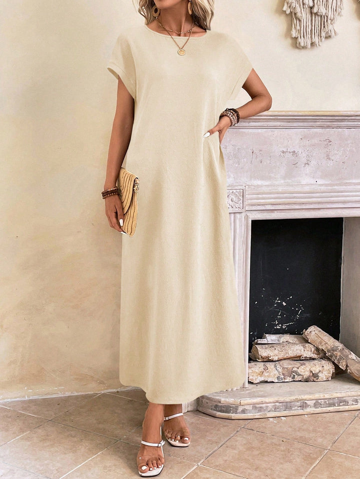 Stella | Women's Casual Batwing Tunic Dress-Metro Lane Plaza
