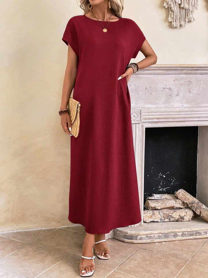 Stella | Women's Casual Batwing Tunic Dress-Metro Lane Plaza