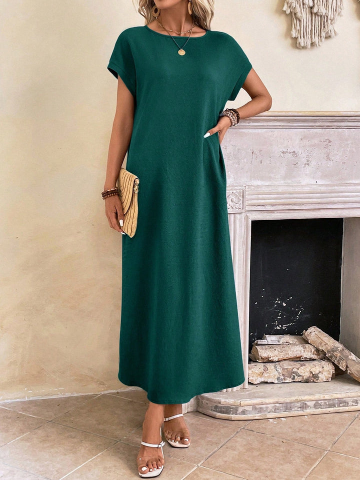 Stella | Women's Casual Batwing Tunic Dress-Metro Lane Plaza