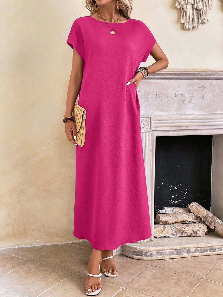 Stella | Women's Casual Batwing Tunic Dress-Metro Lane Plaza