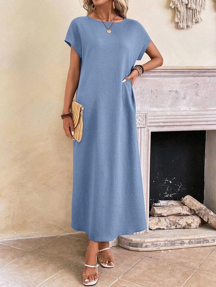 Stella | Women's Casual Batwing Tunic Dress-Metro Lane Plaza