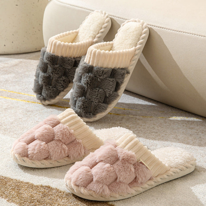 Nova | Women's Cozy Plush Slippers with Non-Slip Sole-Metro Lane Plaza