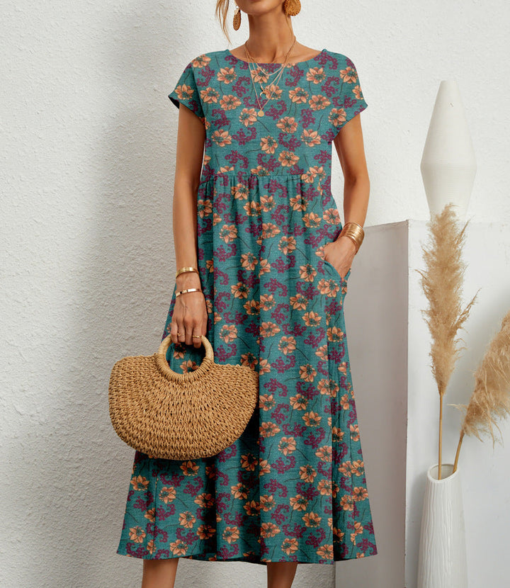 Emilia | Stylish Floral Maxi Dress-Metro Lane Plaza