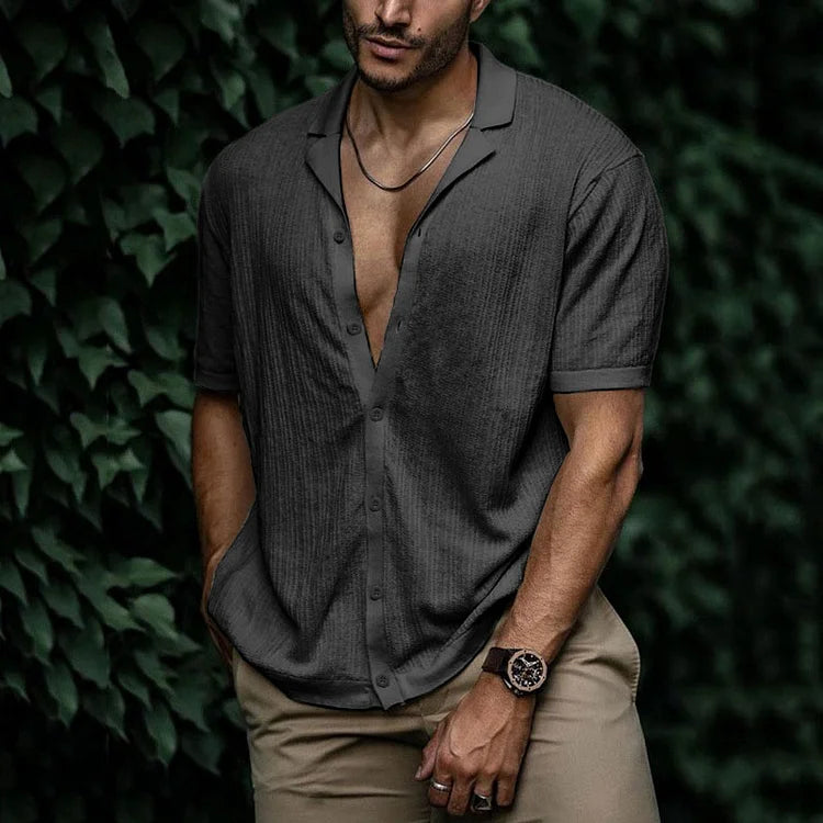 Men's Summer Linen Shirt - Lightweight and Breathable Fashion-Metro Lane Plaza