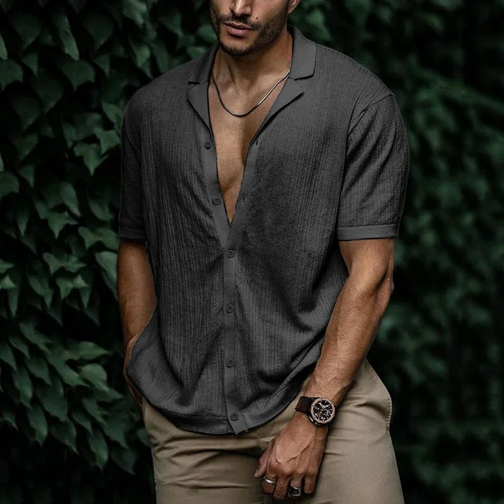 Men's Summer Linen Shirt - Lightweight and Breathable Fashion-Metro Lane Plaza