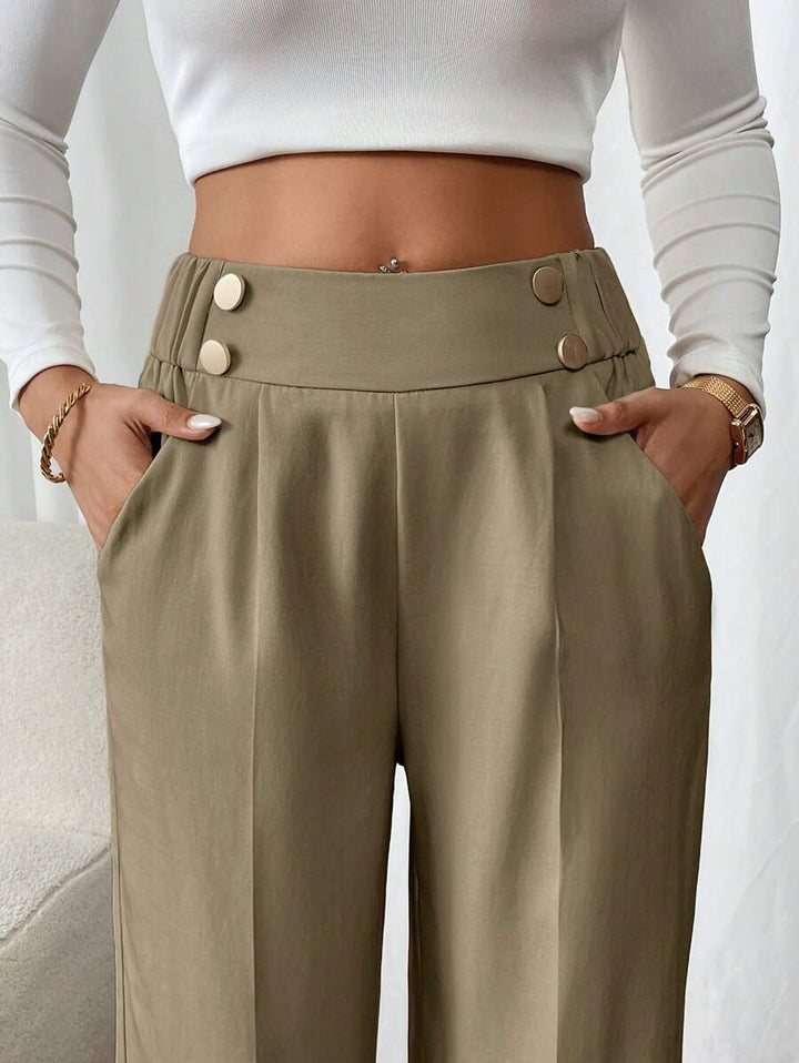 Lucy | Women's Straight Leg Trousers-Metro Lane Plaza