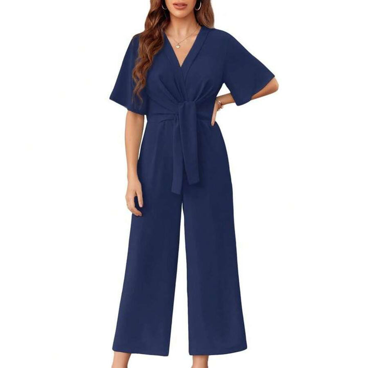 Women's Elegant Summer Tie Knot Jumpsuit