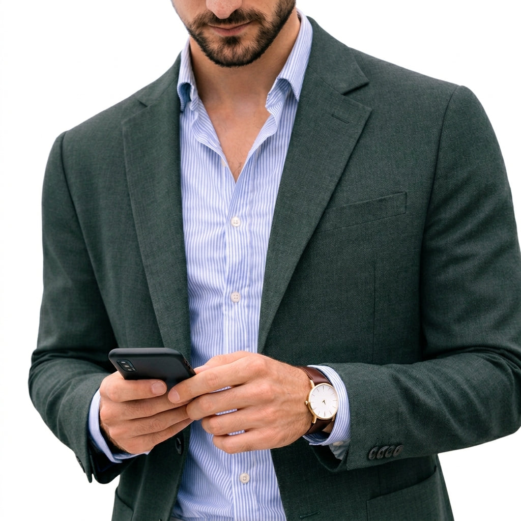 Men's Knit Blazer