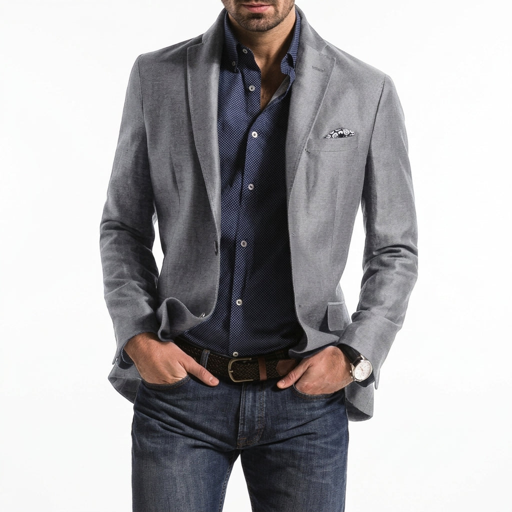 Blazer da uomo monopetto