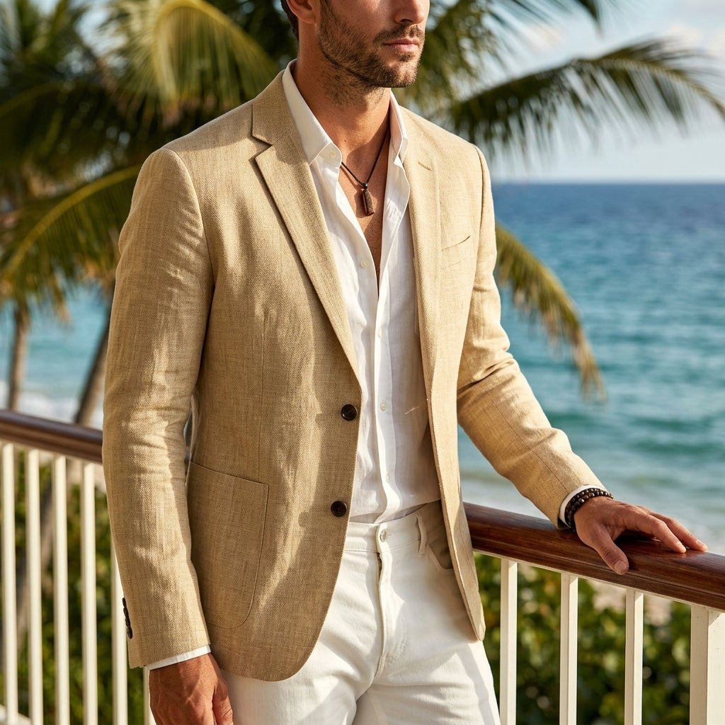 Blazer homme en lin