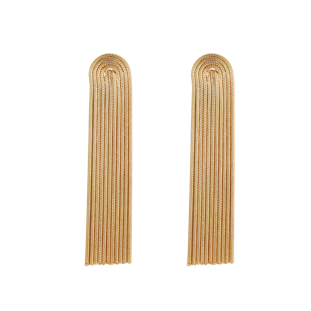 Elegant Gold Tassel Earrings for Women | GlamourGold-Metro Lane Plaza